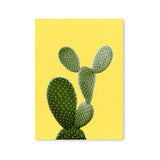 Póster cactus fondo amarillo