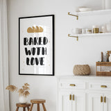 Póster "Baked with love"