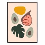 Póster ilustración frutas