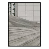 Póster arquitectura abstracta con escaleras