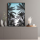 Póster paisaje de palmeras