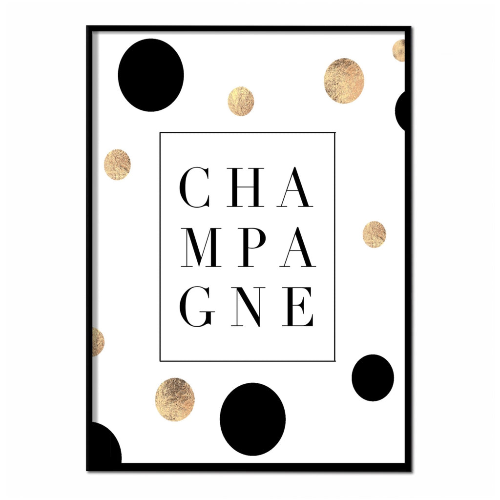 Póster champagne