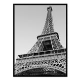 Torre Eiffel Desde Abajo - Póster 50x70 con Marco Negro
