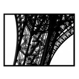 Torre Eiffel Primer Plano - Póster 50x70 con Marco Negro