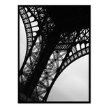 Detalles Torre Eiffel - Póster 50x70 con Marco Negro