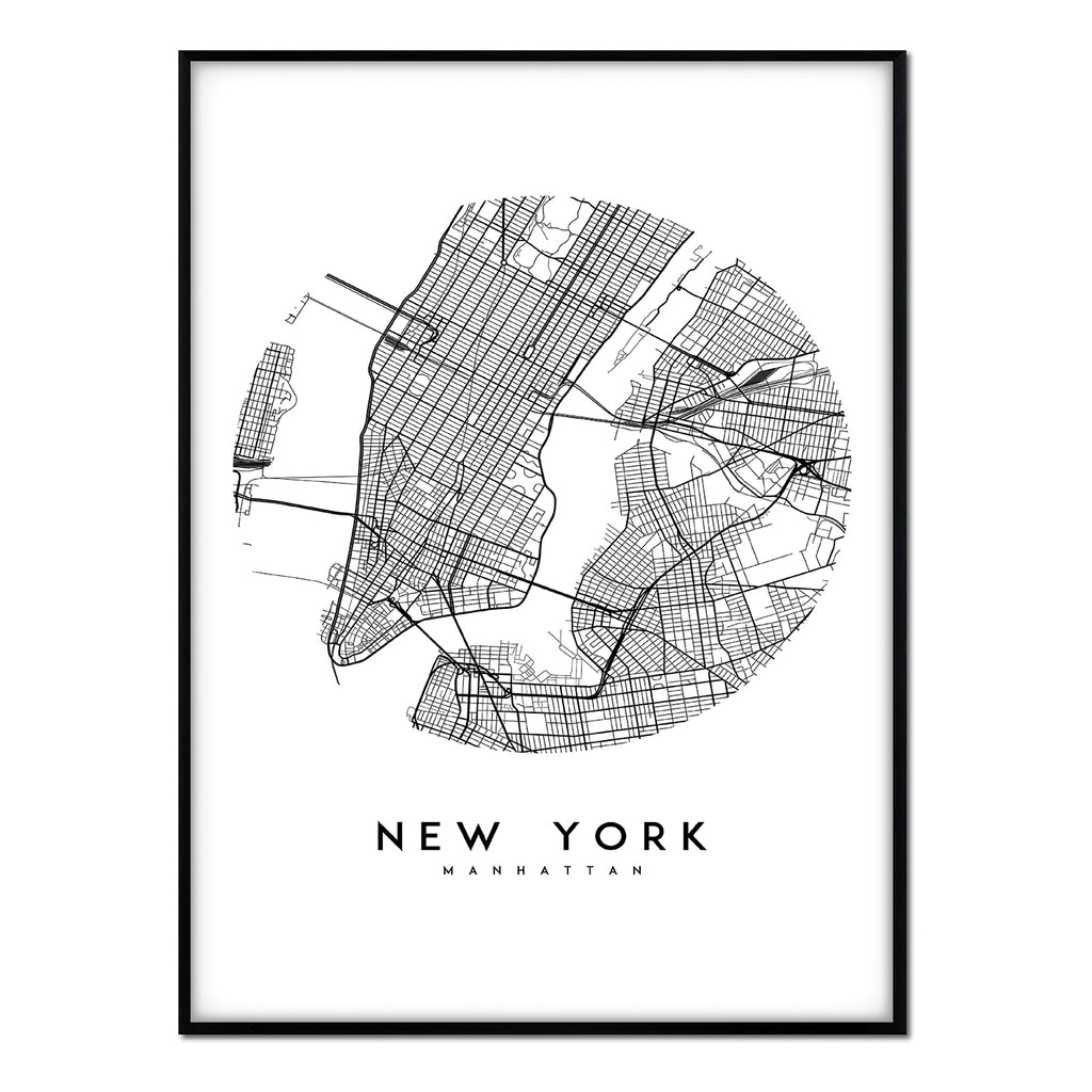 Póster mapa nueva york