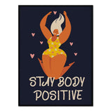 Póster stay body positive
