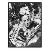 Frida Kahlo - Póster 21x30 con Marco Negro