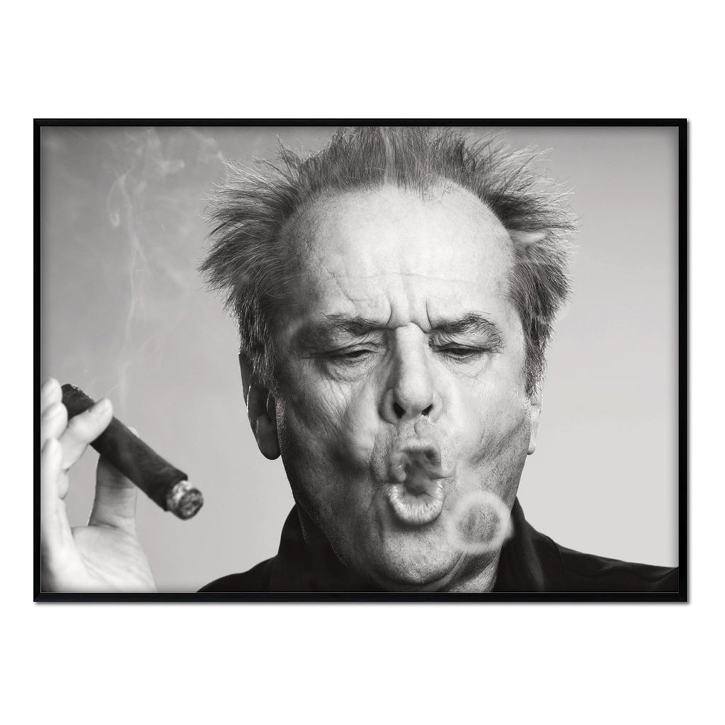 Jack Nicholson - Póster 40x50 con Marco Negro
