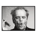 Jack Nicholson - Póster 21x30 con Marco Negro
