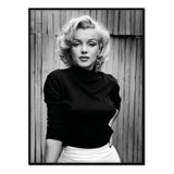 Marilyn Monroe - Póster 40x50 con Marco Negro