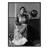 Frida Kahlo - Póster 21x30 con Marco Negro