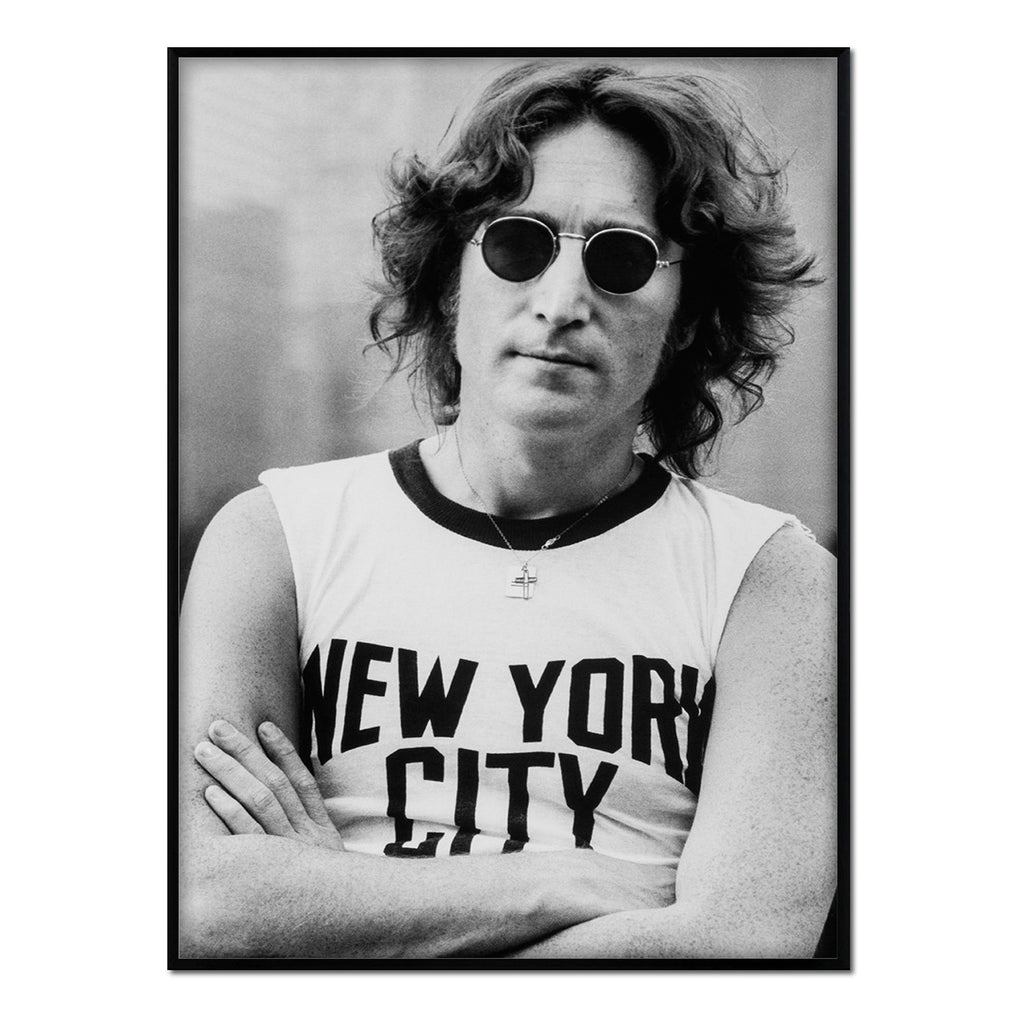 John Lennon - Póster 21x30 con Marco Negro