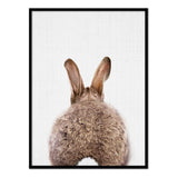 Conejo color - Póster 21x30 con Marco Negro