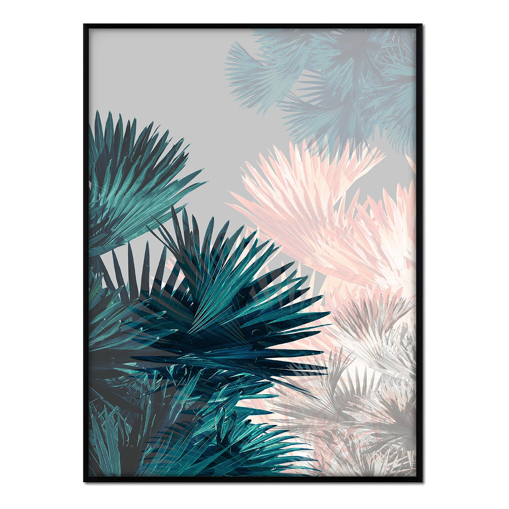 Póster palmeras colores