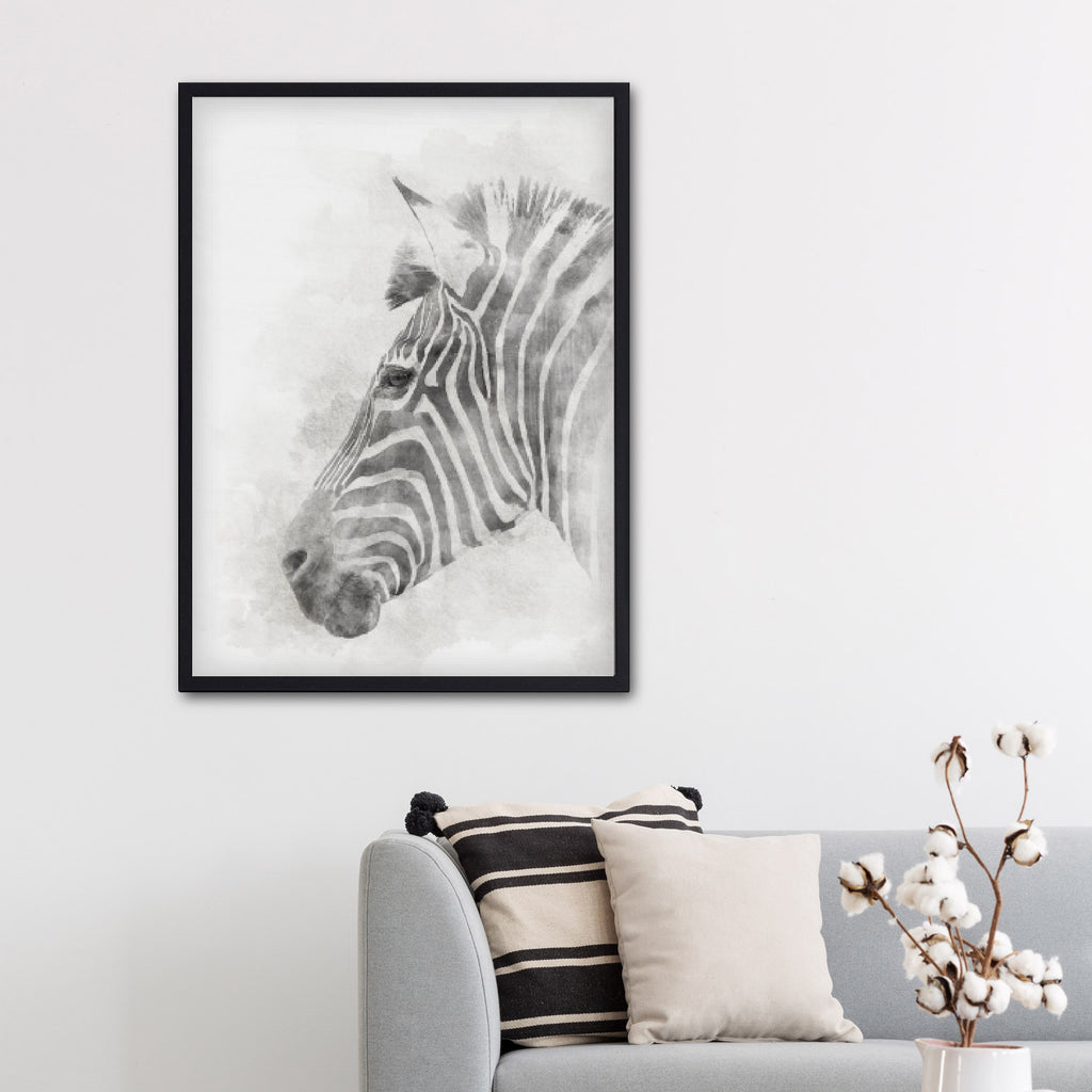 Póster ilustración zebra
