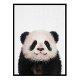Oso panda - Póster 21x30 con Marco Negro