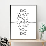 Póster do what you love