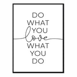 Póster do what you love