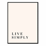 Póster live simply
