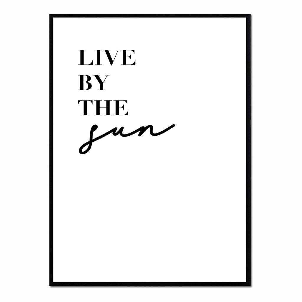 Póster live by the sun