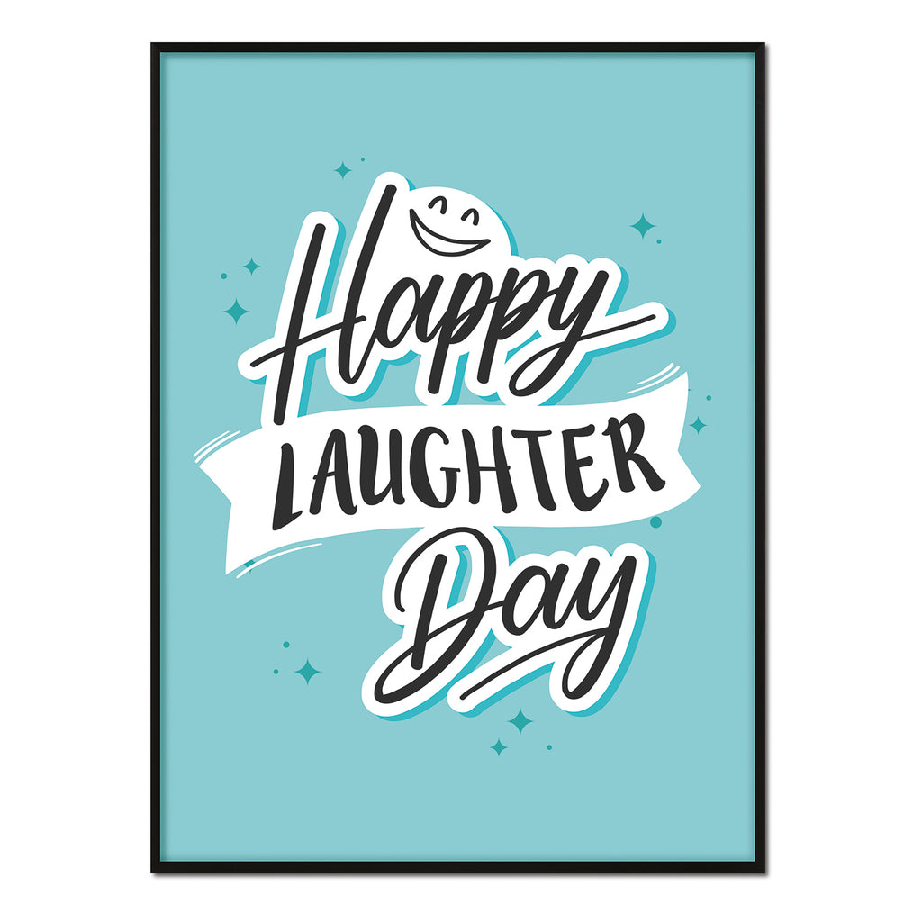 Póster happy laughter day
